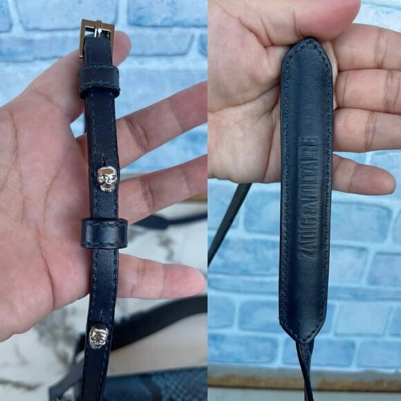 ZADIG & VOLTAIRE Optimiste snake leather crossbody bag - Picture 16 of 16